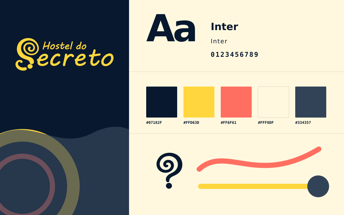 Sistema de identidade visual do Hostel do Secreto